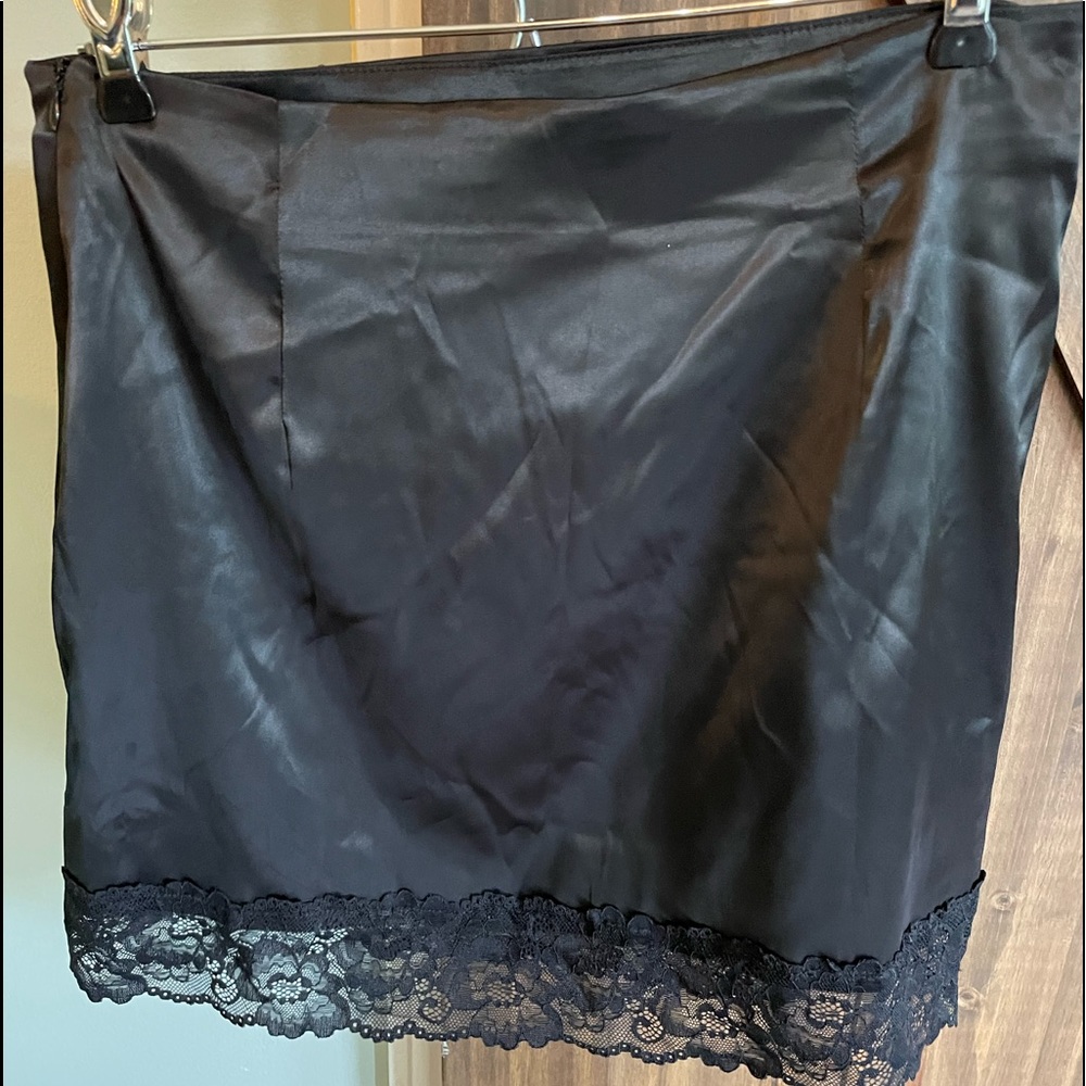 Princess Polly size 10 black slip dress